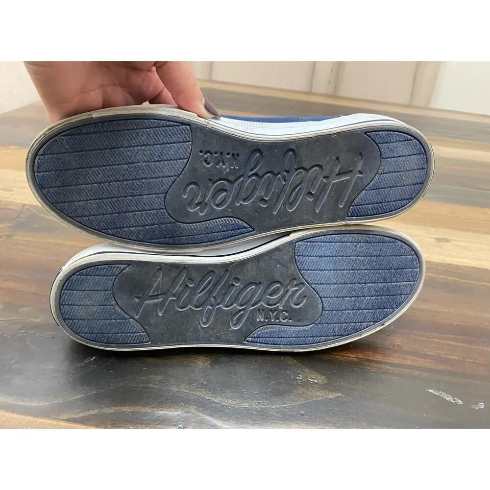 Tommy Hilfiger Canvas Sneakers Casual Shoes Navy Blue Dadcore Men's Size 9